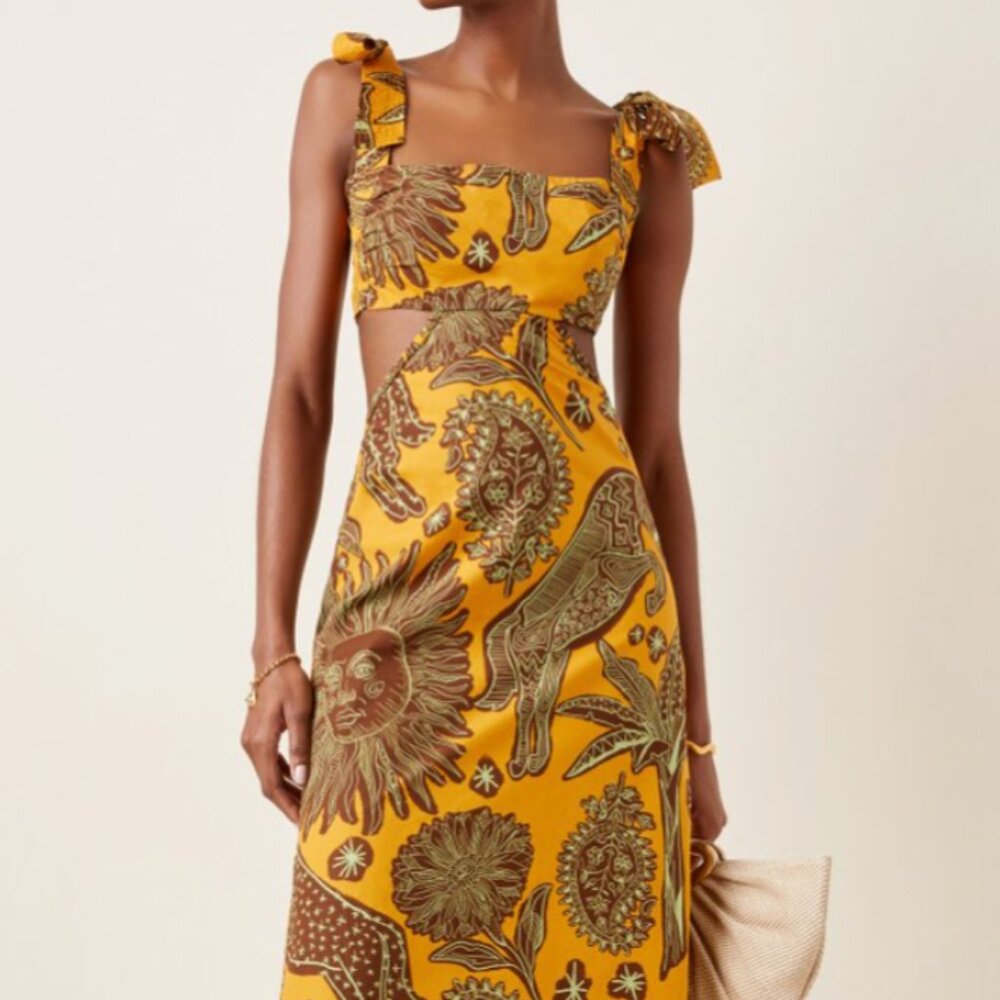 Johanna Ortiz Printed Maxi Dress
